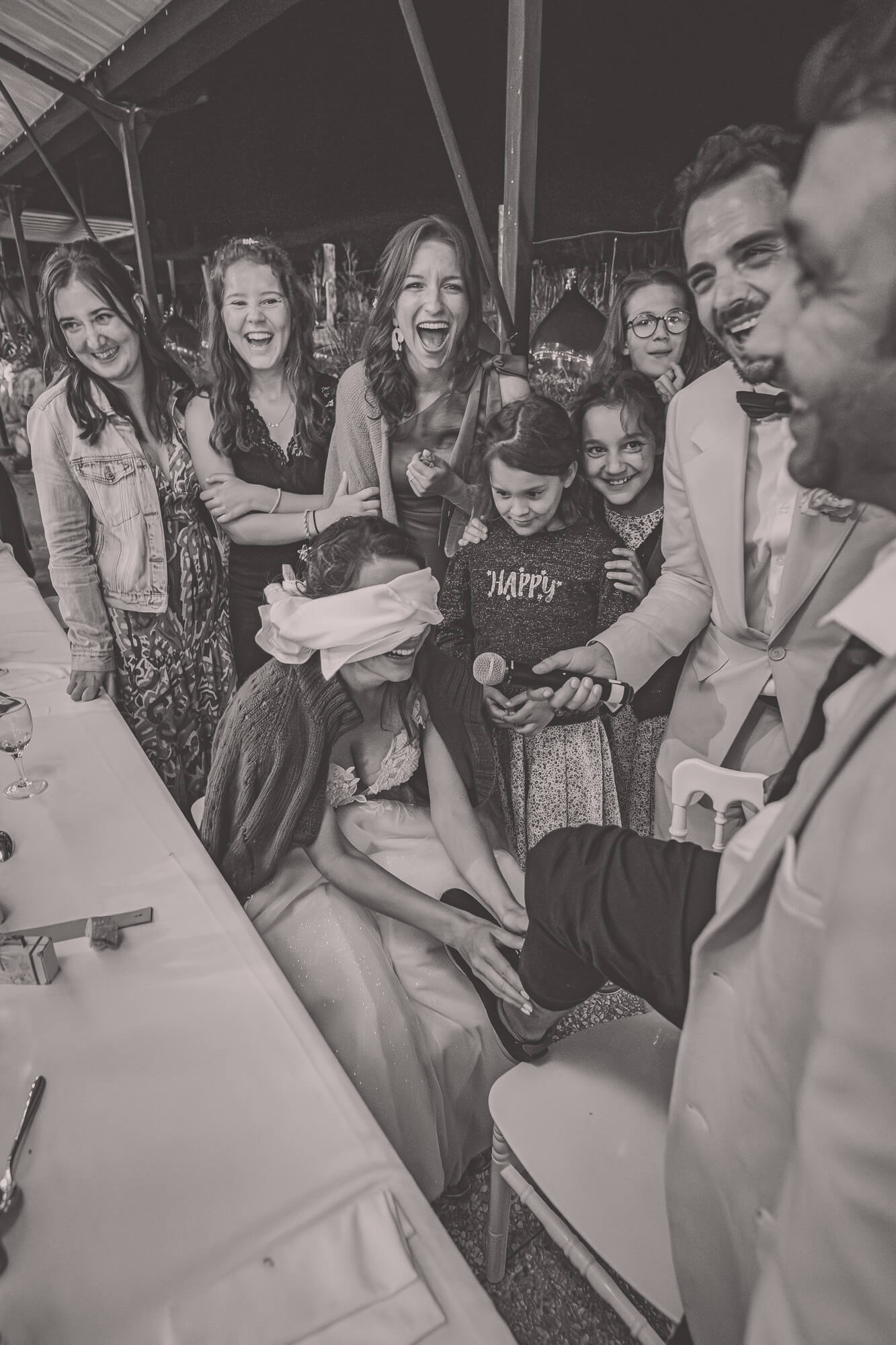 jeux mariage pendant le repas