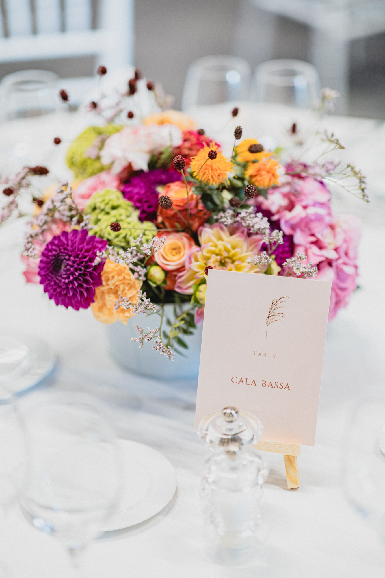 centre de table de mariage theme moderne luxe chic