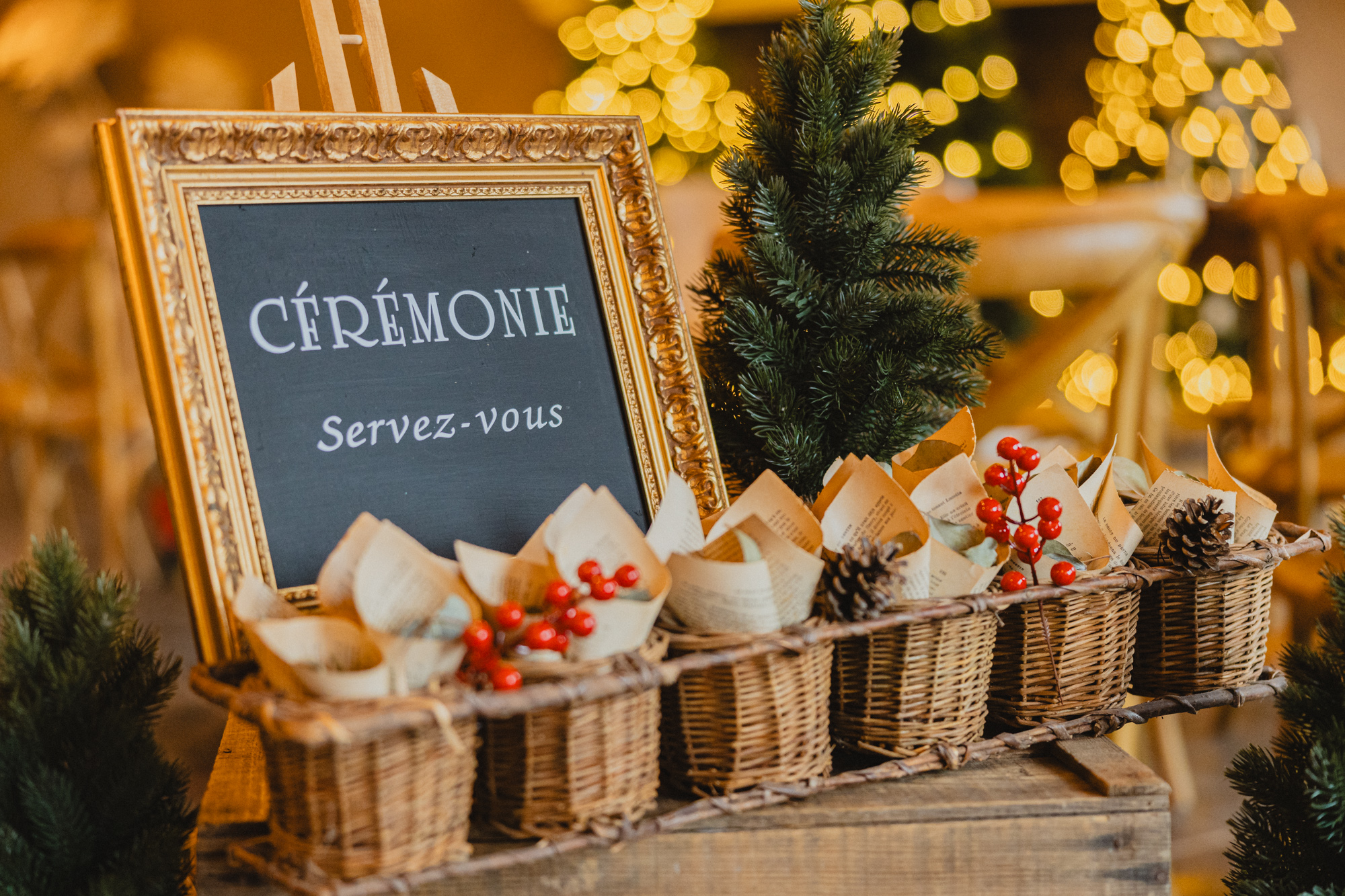 Créer des souvenirs visuels pour raconter les premières années 7 Ceremonie mariage hivernal noel