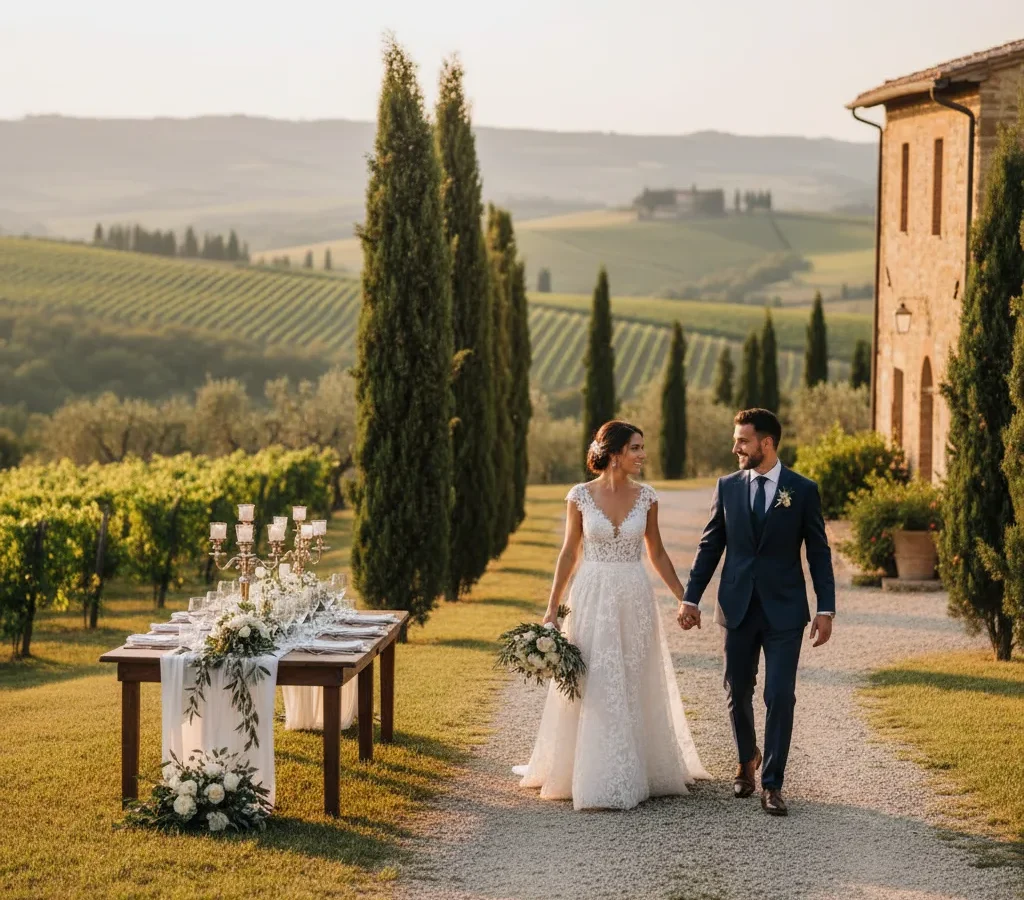 Destination wedding toscane depuis la France | Lino Ludovic