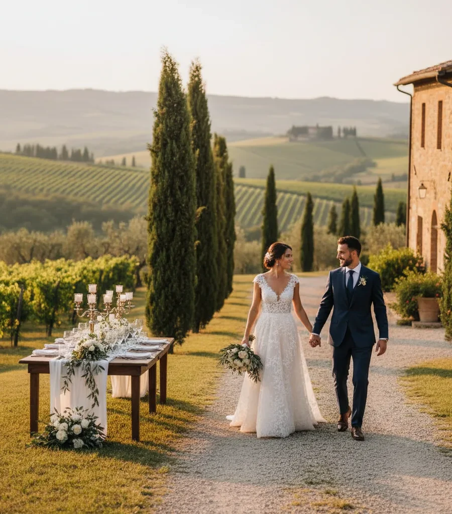 Destination wedding toscane depuis la France | Lino Ludovic