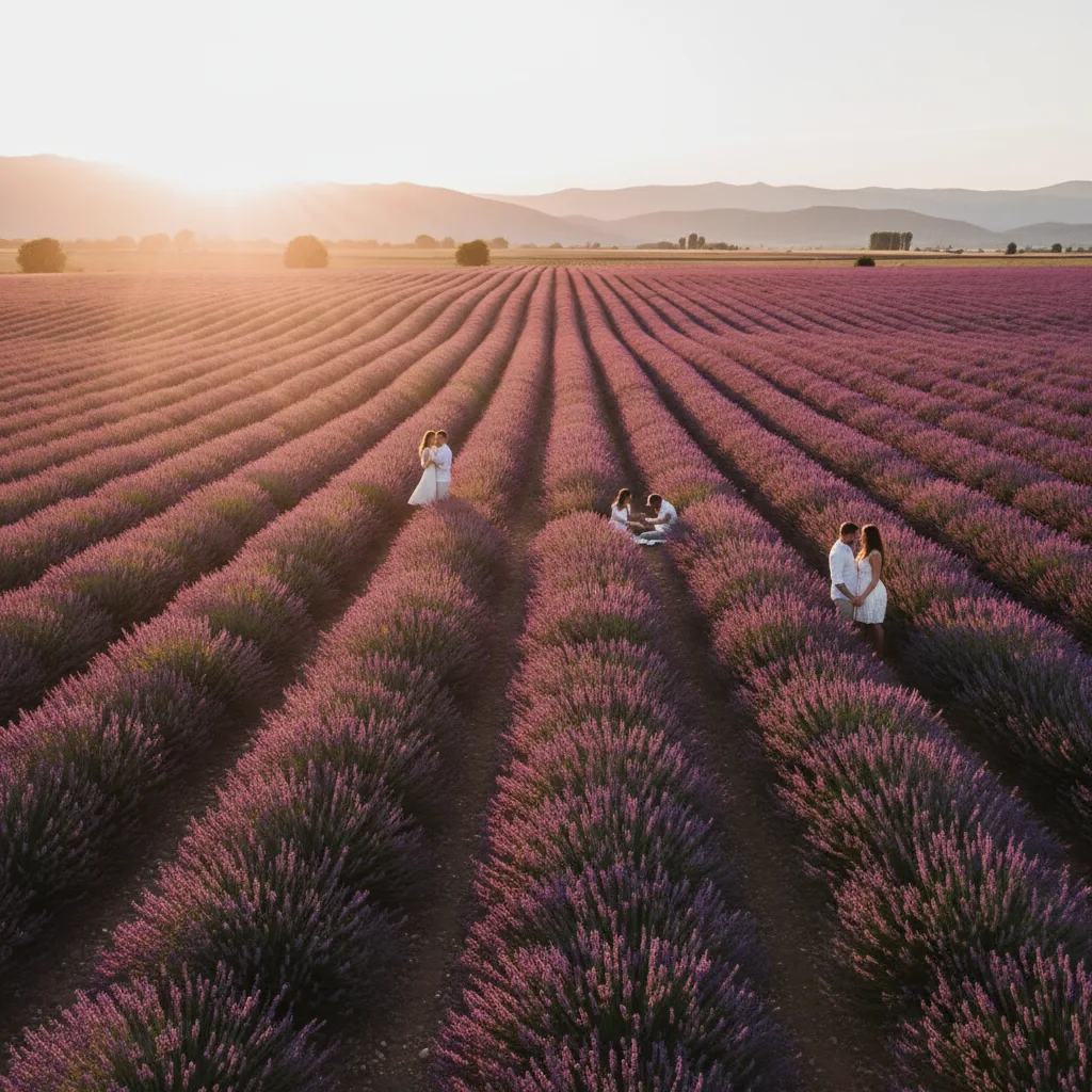 Engagement photos in lavender fields - conclusion
