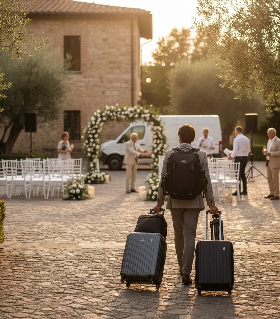 Gérer la logistique photographe destination wedding Italie