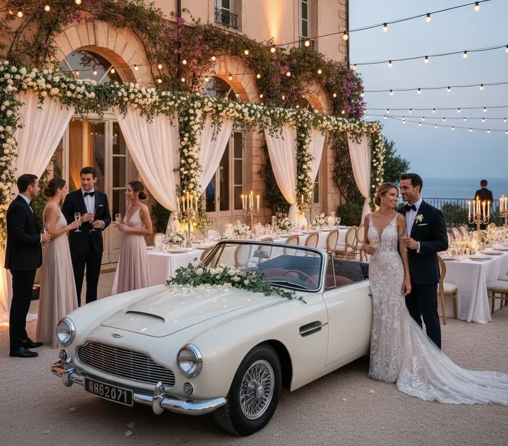 Luxury car for french riviera wedding | A photo guide