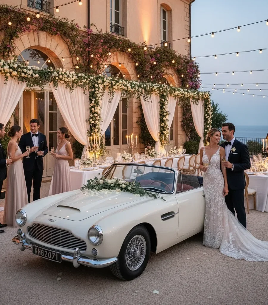 Luxury car for french riviera wedding | A photo guide