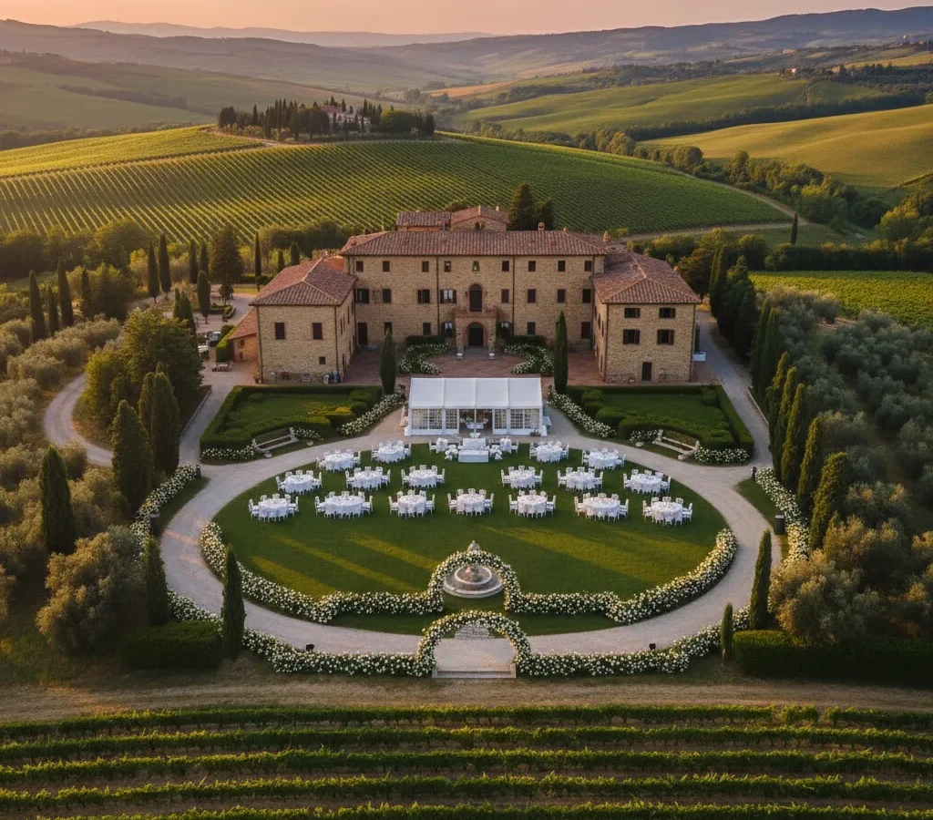 5 Tuscany wedding venues for large weddings | Lino Ludovic