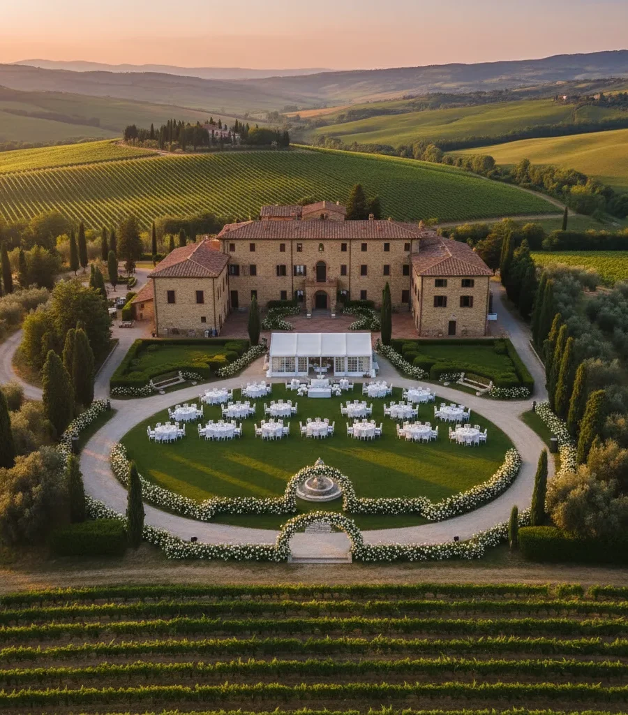 5 Tuscany wedding venues for large weddings | Lino Ludovic