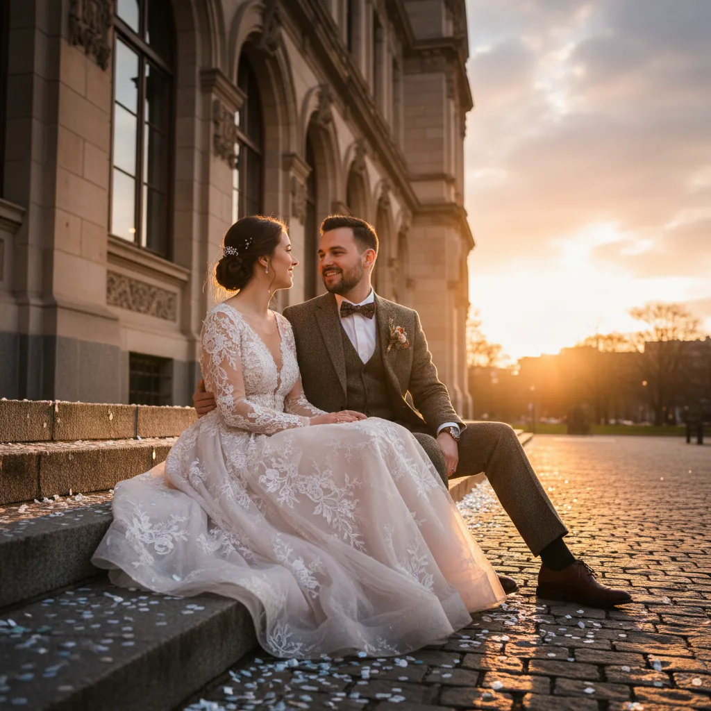 mariage civil élégant - conclusion