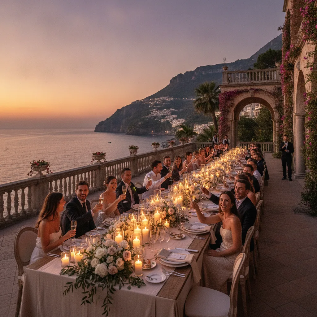 Summer wedding on the Amalfi Coast