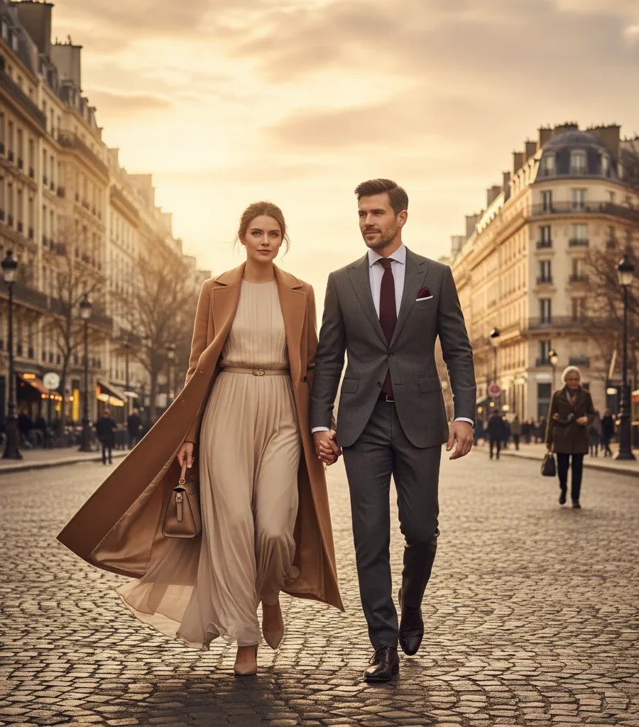 What to wear for engagement photos in Paris | Lino Ludovic