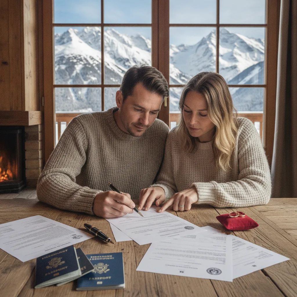 Winter elopement in the French Alps - guide Winter elopement in the French Alps - guide