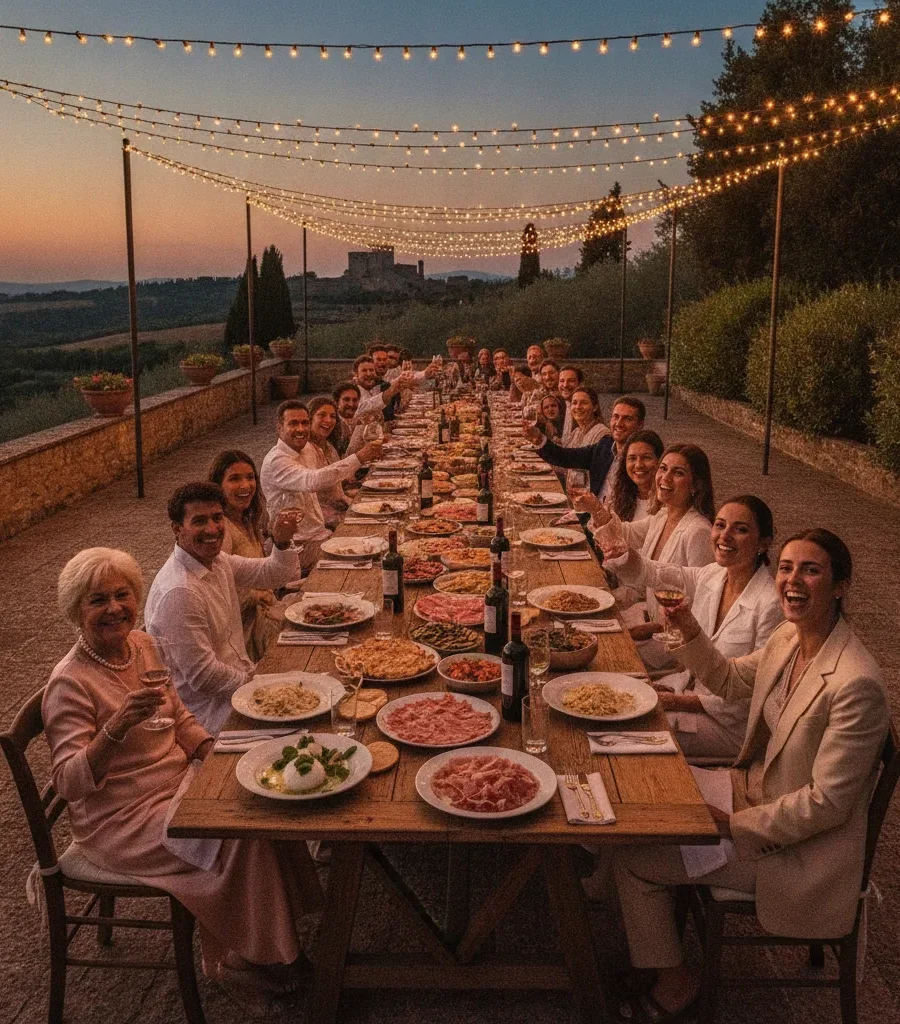 Italian Wedding Rehearsal Dinner Ideas & Photos | Lino Ludovic