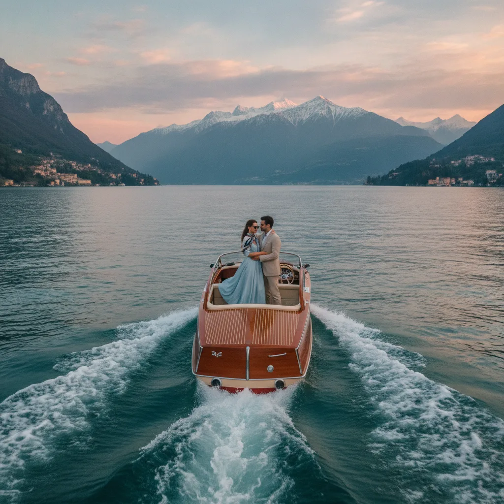 Lake Como boat tour wedding photos Lake Como boat tour wedding photos