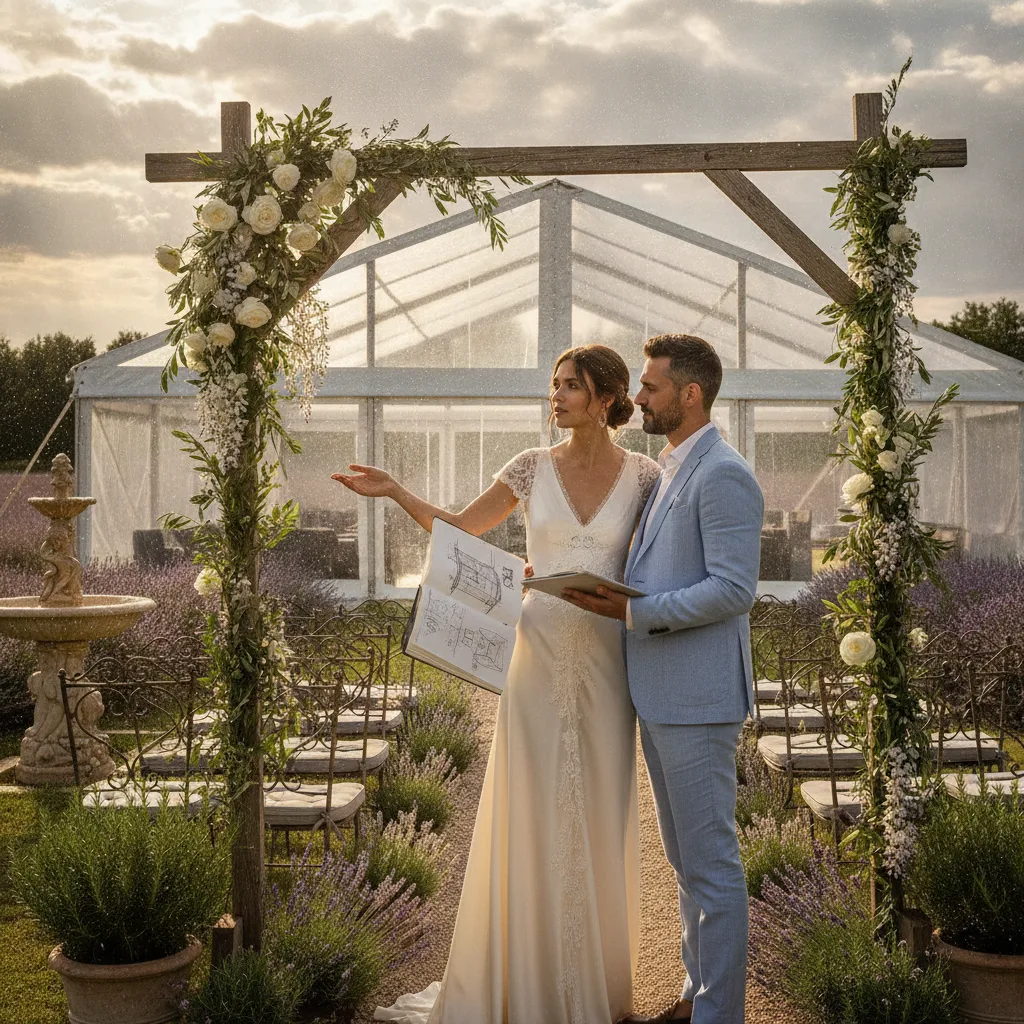 Rain plan for outdoor wedding France Rain plan for outdoor wedding France