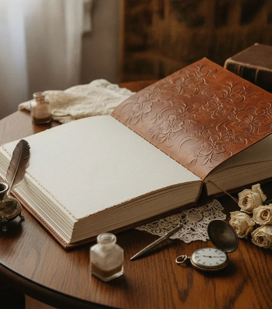 Album de mariage artisanal | papier, reliure et design