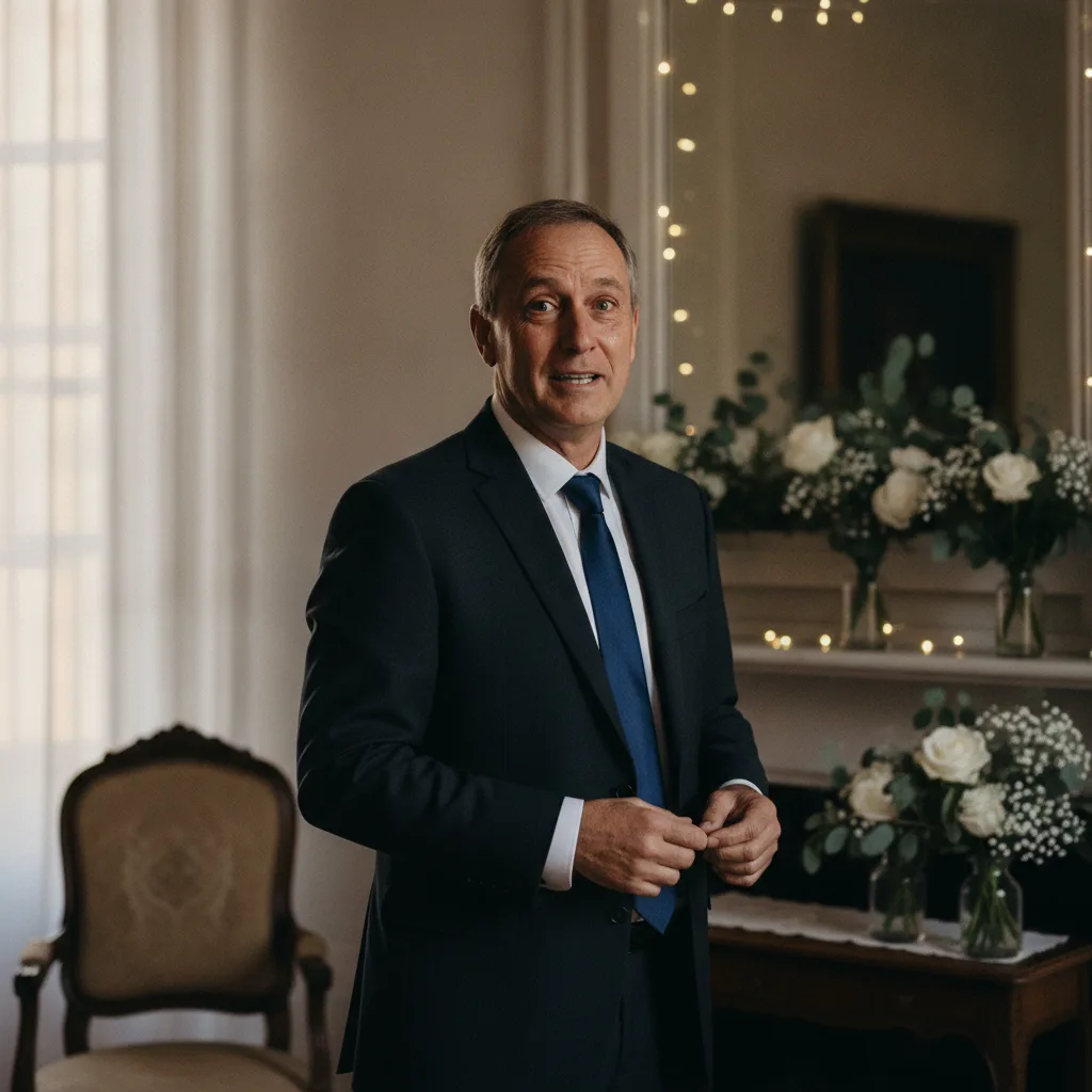 photographe mariage émotion père fille