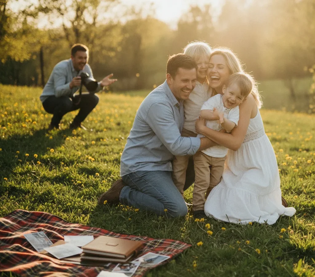 Photographe famille annuel, une tradition en images