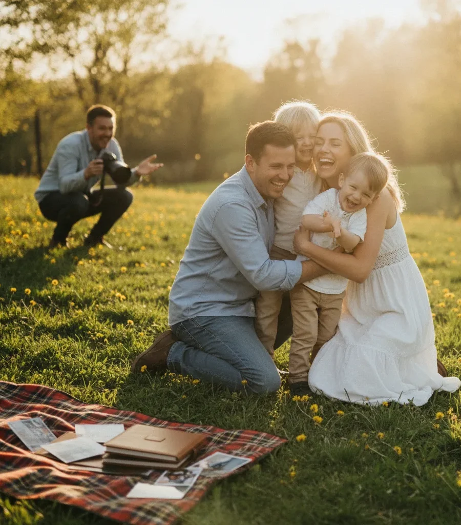 Photographe famille annuel, une tradition en images