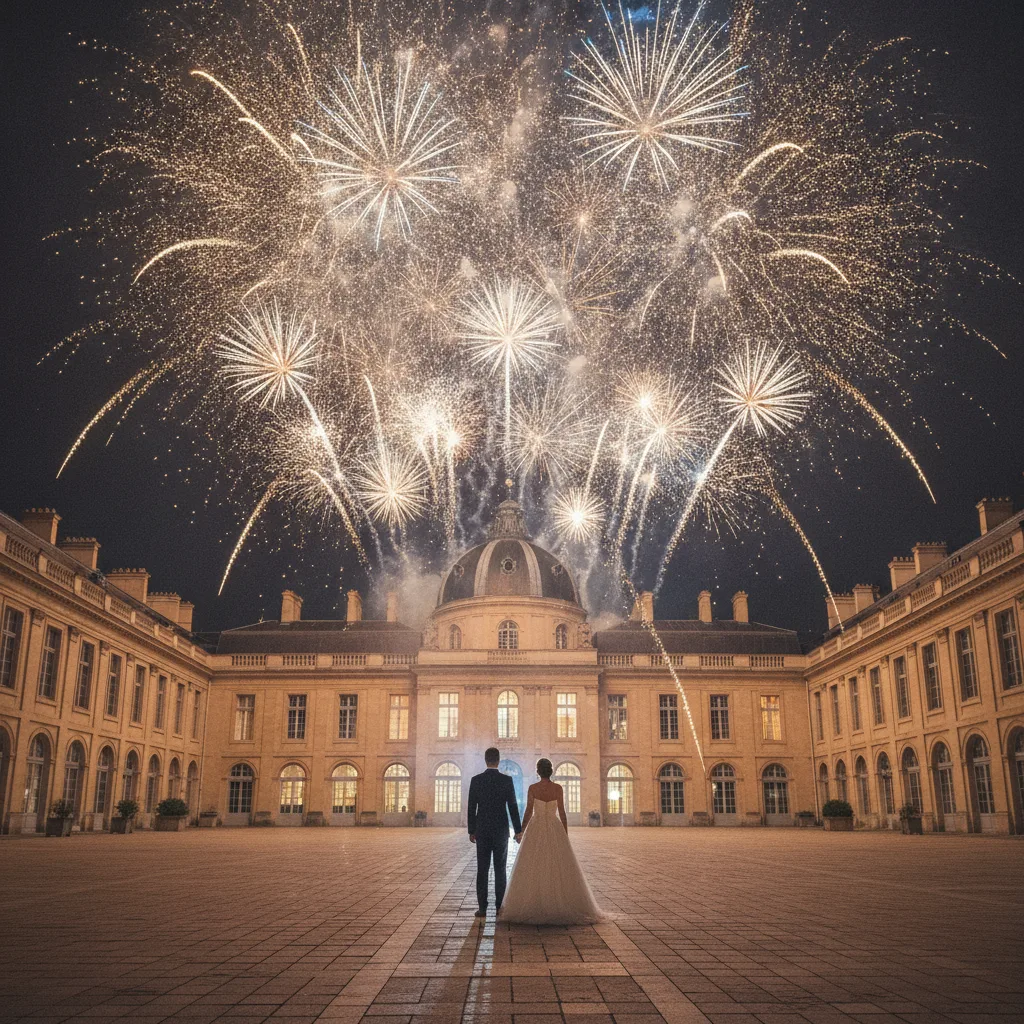 photographe mariage feux d'artifice sortie photographe mariage feux d'artifice sortie