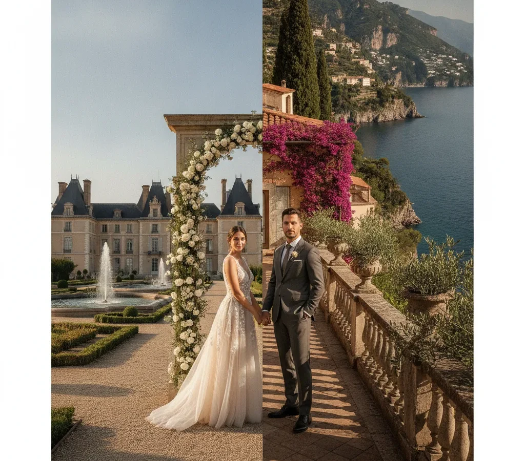 Choosing Between France and Italy Destination Wedding