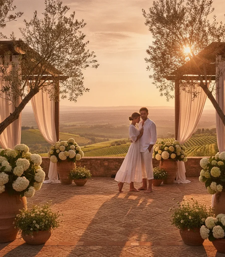 Hamptons Couple Wedding in Tuscany – 2026 Photo Guide