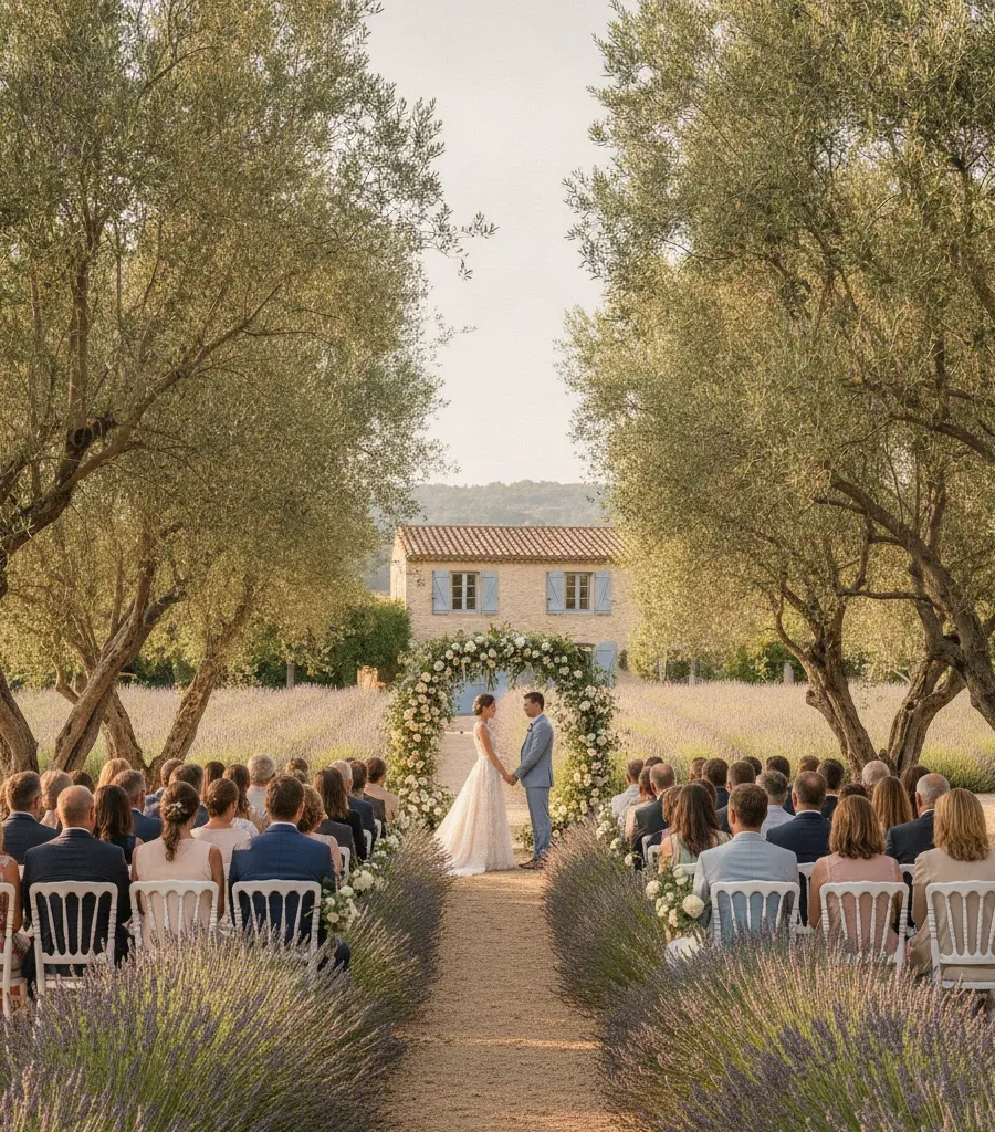 Planning an Outdoor Ceremony in Provence Lavender Fields