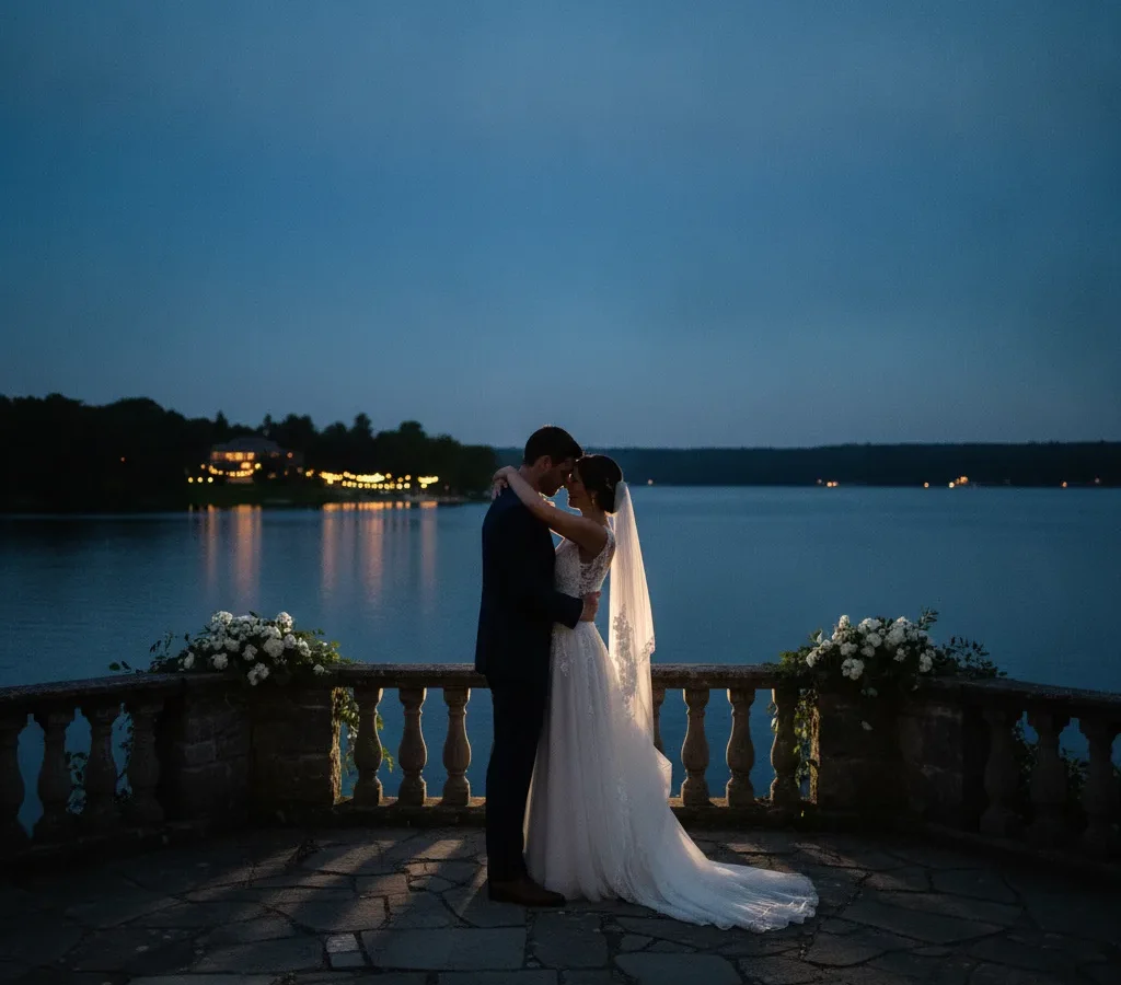 Photographe mariage heure bleue crépuscule, le guide 2026