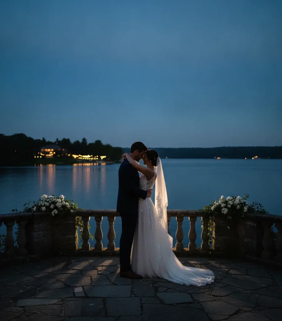 Photographe mariage heure bleue crépuscule, le guide 2026