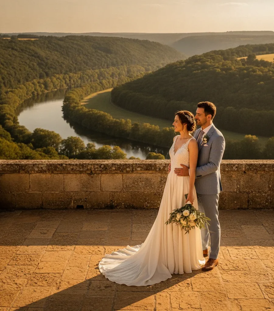 Photographe mariage Périgord Dordogne, châteaux et bastides